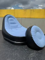 Sofá Inflable Genérico Puff Con Reposapiés Inflable