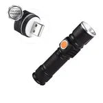 Linterna Recargable Led Tactica Usb Militar